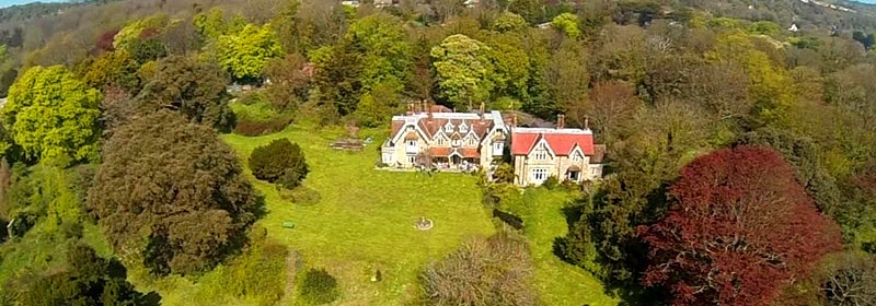 Aerial view of Lisle Combe